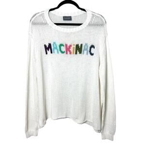 Wooden Ships Mackinac Relaxed Fit Crewneck Knit Sweater Size Large/XL
